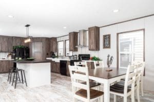 King Air model home interior from Monroe County Mobile Homes