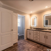 2008 mobile home bathroom interior from Monroe County Mobile Homes