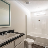 2008 bathroom interior in model mobile home from Monroe County Mobile Homes