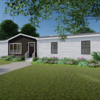 Exterior of Pearl model home from Monroe County Mobile Homes
