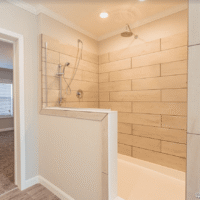 Bathroom interior in 2010 model home from Monroe County Mobile Homes