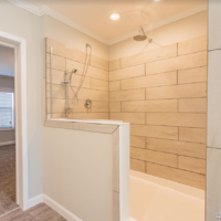 Bathroom interior in 2010 model home from Monroe County Mobile Homes