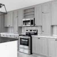 Kitchen in diamond model home from Monroe County Mobile Homes