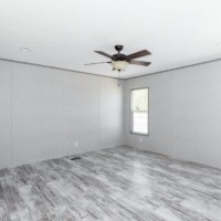 Living room space in diamond model home from Monroe County Mobile Homes