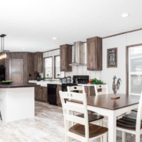 King Air model home interior from Monroe County Mobile Homes