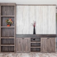 Pearl model home living room by Monroe County Mobile Homes