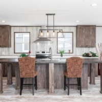 Pearl model home kitchen by Monroe County Mobile Homes