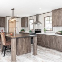 Kitchen area in pearl model home | Monroe County Mobile Homes